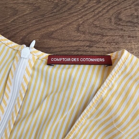 Comptoir Des Cotonniers Striped A-Line Sleeveless Dress, XS - Picture 8 of 10